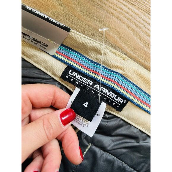 New Under Armour Womens 4 Spell Out Polyester Bermuda Shorts - Picture 5 of 10